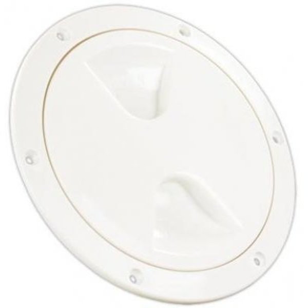 Jr Products 5IN ACCESS/DECK PLATE, WHITE 31025